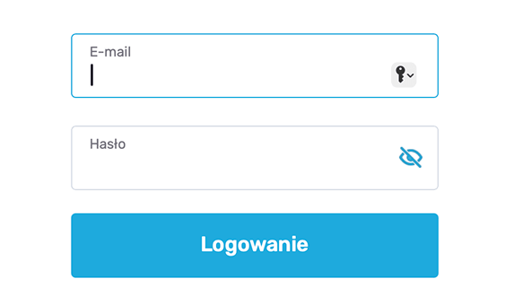 Wypełnij dane logowania