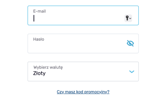 Formularz rejestracyjny